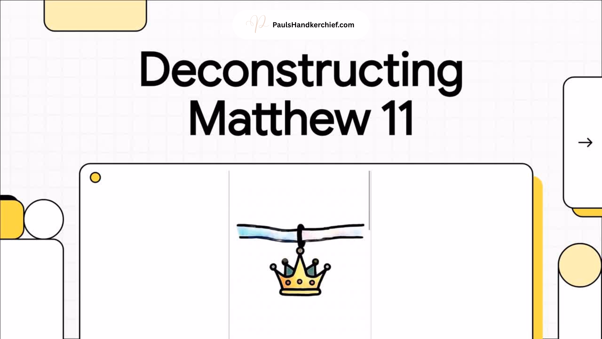 Matthew chapter 11 video
