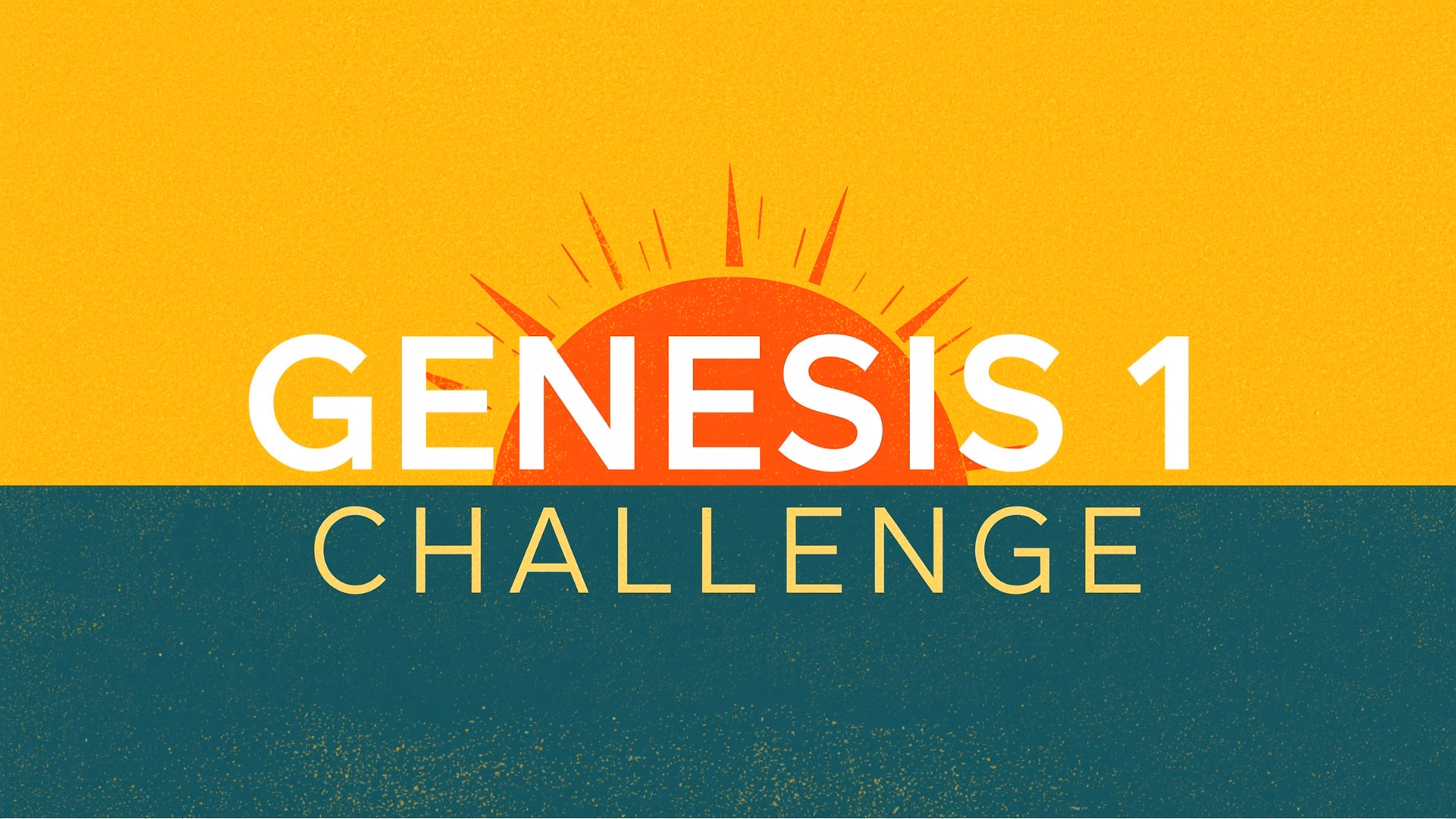 Genesis 1 challenge